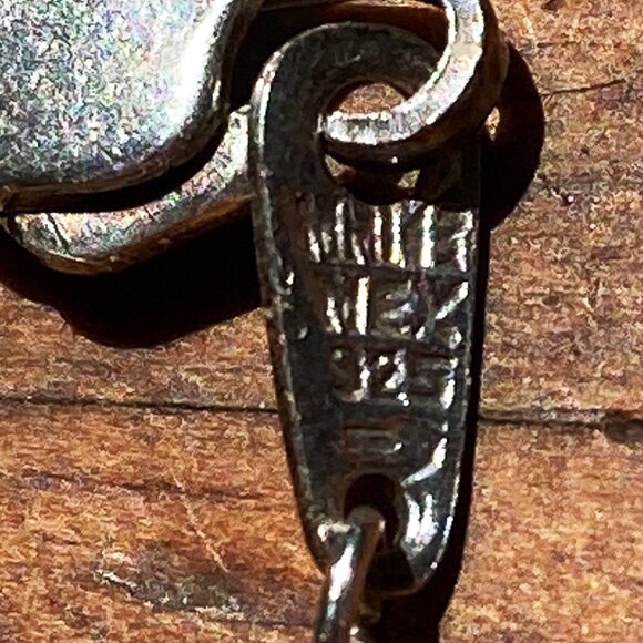 Vintage signed sterling silver paperclip bracelet from Mexico - Picture 4 of 4